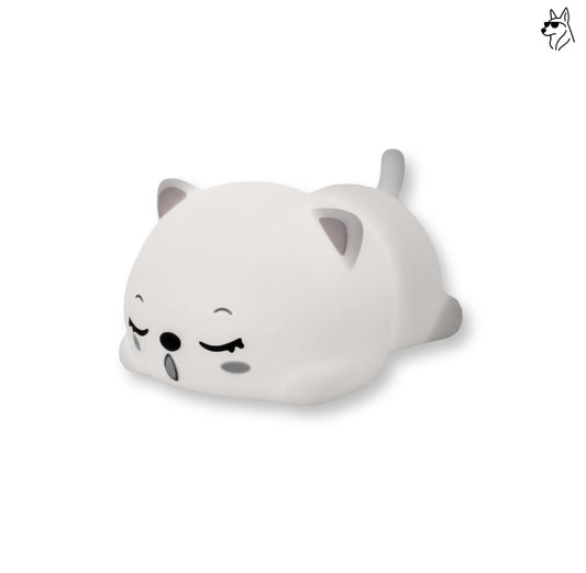 Adorable Silicon Snoring Cat Night Light Lamp