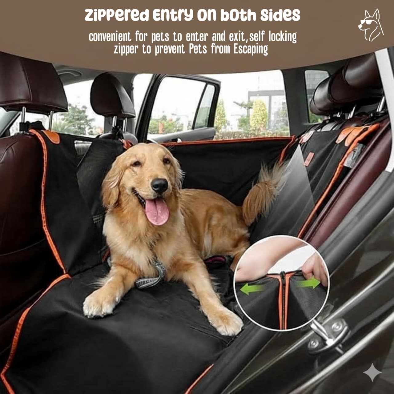 Premium Dog Car Seat - Luxury Comfort