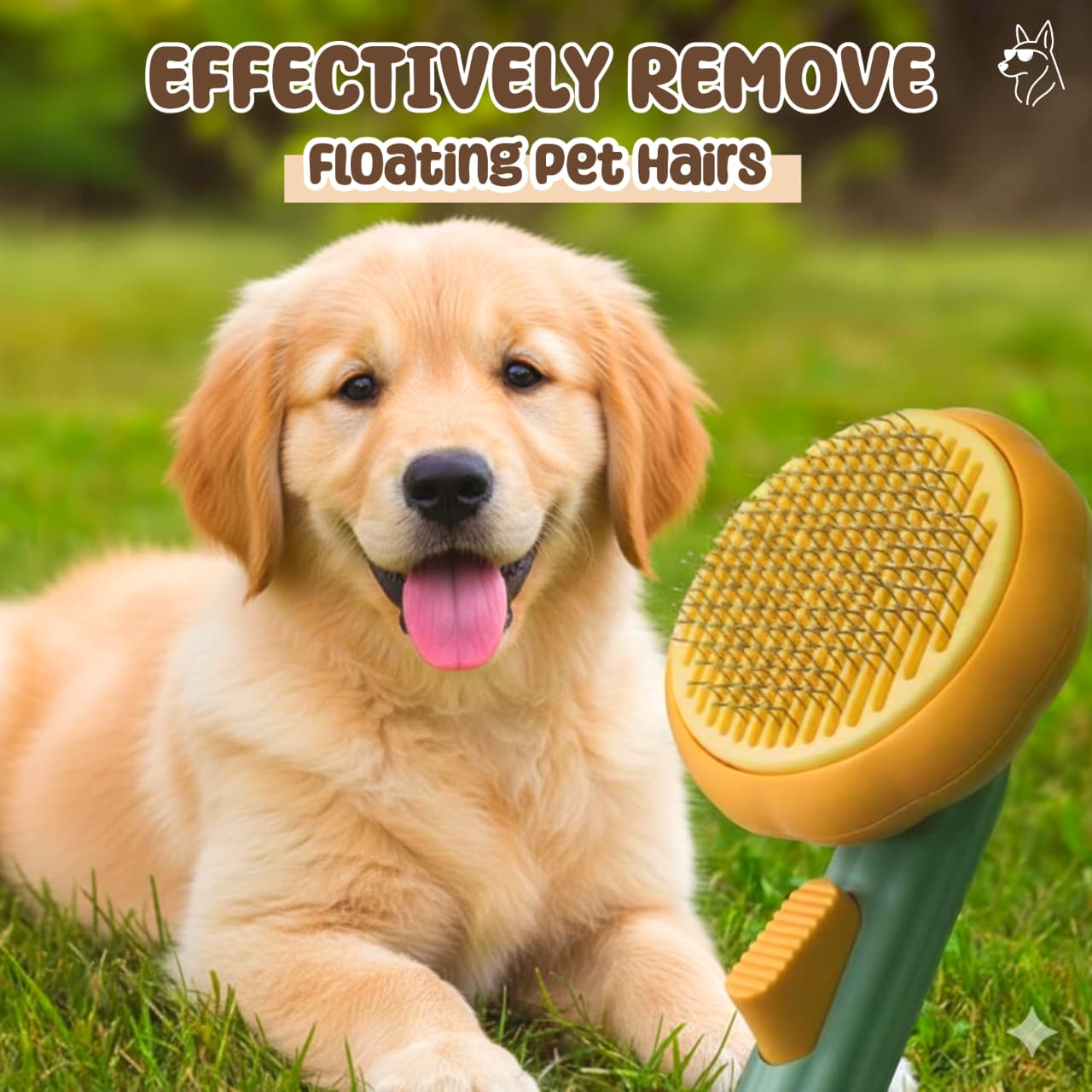 Premium Self Cleaning Dog & Cat Grooming Comb